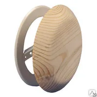 клапан тарельчатый без гравировки d=100мм iron "light wood" липа, 212f, банный эксперт